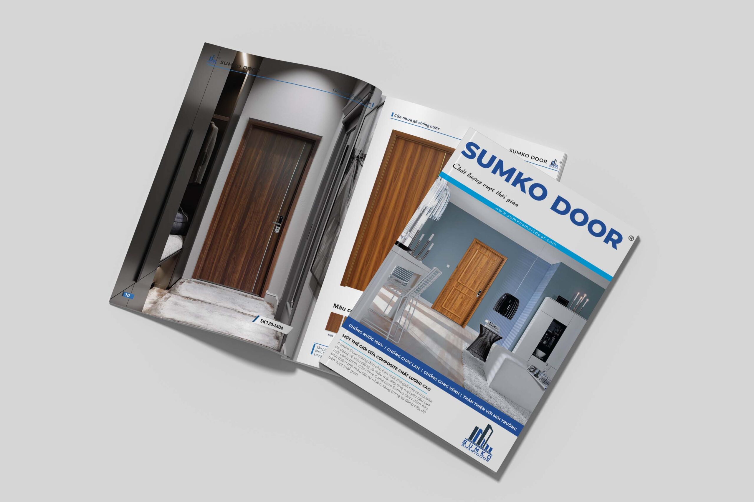 thiết kế catalogue cửa nhựa composite senko smartdoor